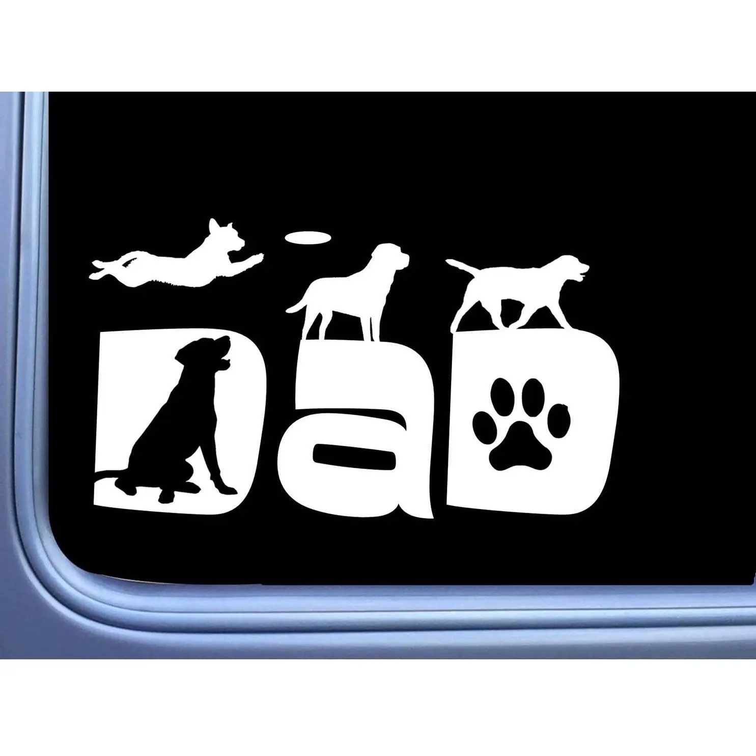 Labrador Dad sticker OS 196 vinyl 8" Decal Lab retriever