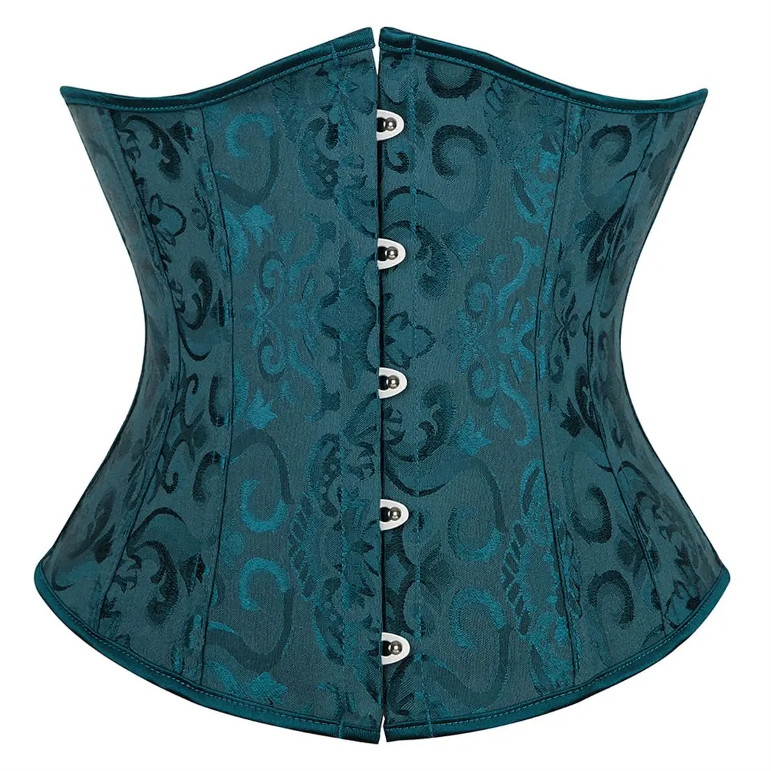 Women's Lace Up Corset Boning Jacquard Woven Waist Corset Dress Halloween Gothic Party Outfit Womenswear Shapewear 9427-D1