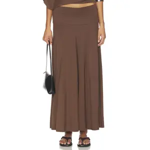 Belle Anna Rumi Maxi Skirt in Brown