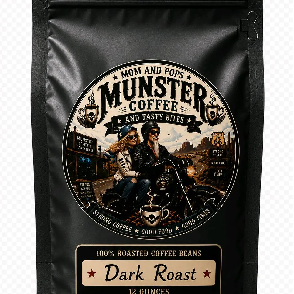 Munster Dark Roast strong flavorful coffee