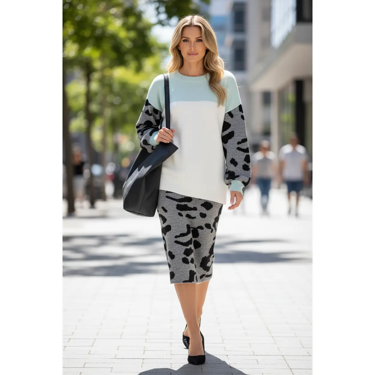 Sasha Stretch Knitted Sweater Top