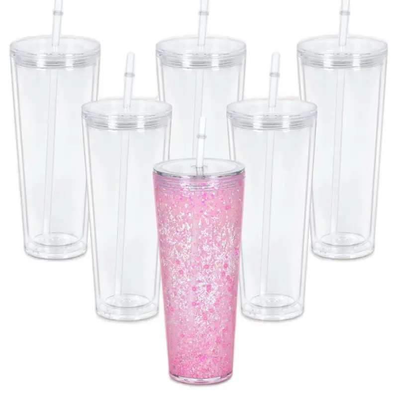Let’s Build your 24oz Acrylic Snow-globe Cup Tumbler