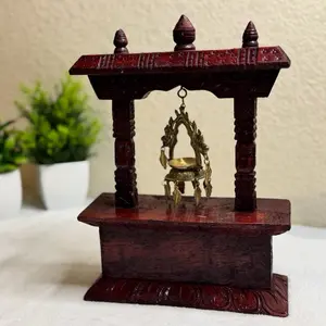 Handcrafted Wooden Stand with Dalucha