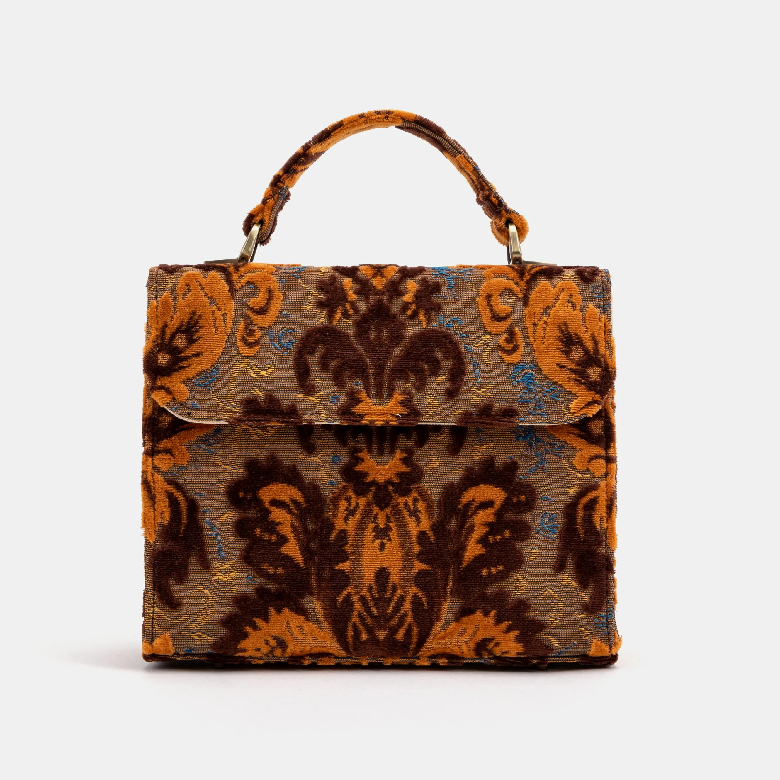 Burnout Velvet Revival Sienna Flap Satchel