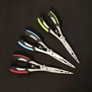 Stainless Steel Multifunctional Fishing Tool - Straight & Curved Nose Pliers, Hook Remover, Extended Hook Extractor, Fish Control Aid