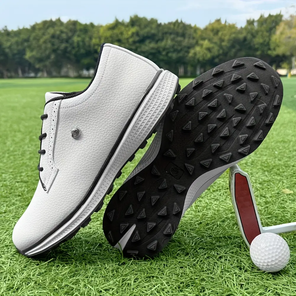 Men's Athletic Golf Shoes - Lightweight, Comfortable Non-Slip Sneakers for Secure Footing During Outdoor Training