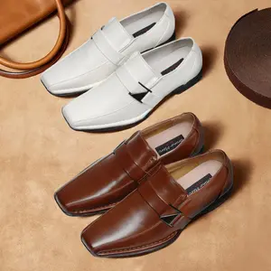 BRUNO MARC Men's Giorgio Leather-Lined Slip-On Loafers, Classic Leather Dressy No Tie Formal Shoes, Men's Slip-On Footwear, Classic Leather Loafers