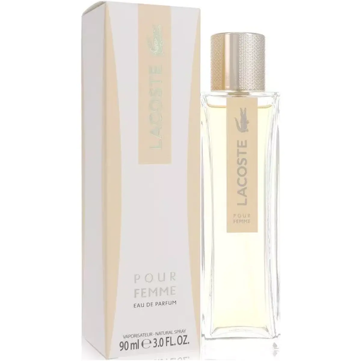 LACOSTE Pour Femme Eau de Parfum Bottle Women's Fragrance - 3.0 fl oz Women Perfumes, Peppery Florals, Uplifting Vibe, Woody Musk, New Boxed Perfume, Boxed Perfume Women's Fragrance