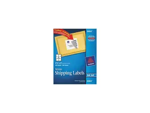 Avery 8464 Shipping Labels with TrueBlock Technology, 3-1/3 x 4, White, 600/Box