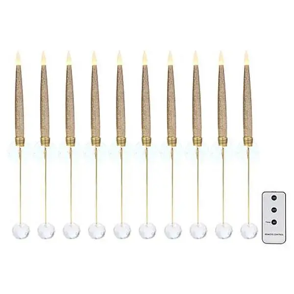 August & Leo 10-Piece Flameless Tree & Window Candles