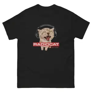 Vintage Unisex Funny T Shirt Inspired by Radio Cat The Bends
