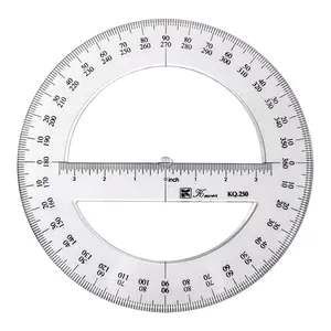 25cm Round Protractor Rule Circle Protractor Math Protractor for Student