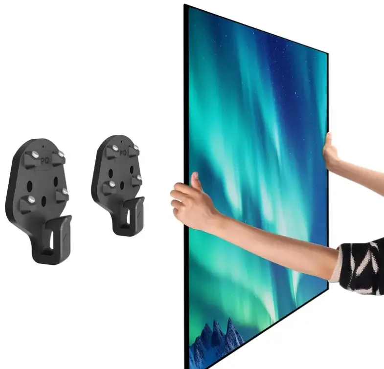 [DealsForYouDays] Summerwins Home Forged Nailless Drywall TV Bracket 2-Pack, Mountless DIY Kit with Patented Easy Installation, 19-100 in Screen Support, 165lbs Max Load Capacity, Rental-Friendly Low-Pressure Design for OLED Mini-LED Sets, Roku Remote