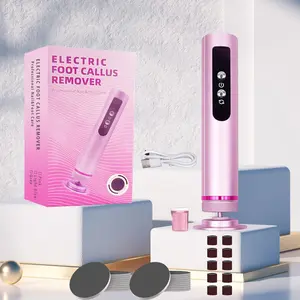 2 in 1 Electric Foot File, Portable Rechargeable Foot Callus Remover, Professional Foot Care Tool for Home & Salon Use, Rechargeable Pedicure Tool