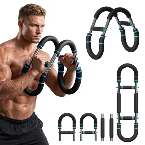 Adjustable Arm Chest Exerciser - 90-120 lbs Portable Detachable Resistance Workout Equipment, Boost Chest Strength Gear for Men, Customizable Workouts Home Gym Tool