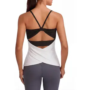 Outdoors & sports BMJL Womens Workout Tops Athletic Tank Top Built in Bra Yoga Ribbed Sleeveless Open Back Running Gym Shirts