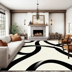 Soft and comfortable printed carpet, home decorative carpet, large living room carpet, Geometric graphic rug, Modern geometric rug, sofa cushion, entrance mat, suitable for various scenarios such as shopping malls, cafes