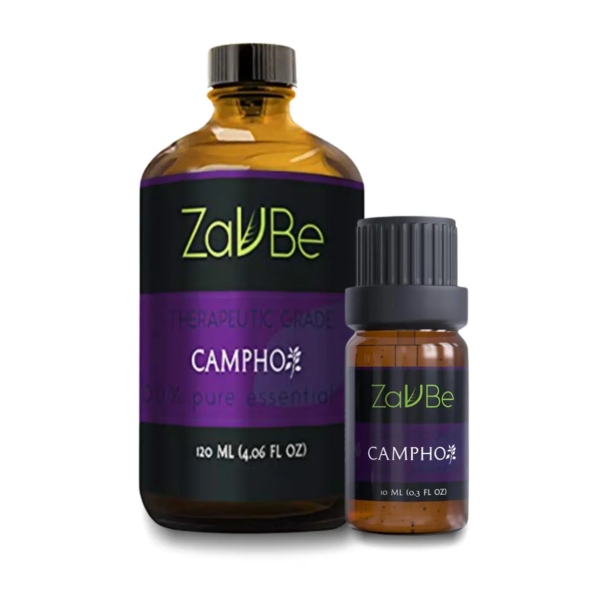 ZAVBE White Camphor Essential Oil - 100% Pure Undiluted Natural Therapeutic Grade with Natural Ingredients, 10ml, UV-Resistant, 36-Month Shelf Life for Adult Aromatherapy & Diffusers, 36 Months