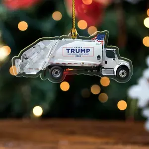 Funny Trump Garbage Ornament Political Trends, Trump 2024 Gifts, Election 2024 Deconations, Funny Trump Ornament, Christmas Tree