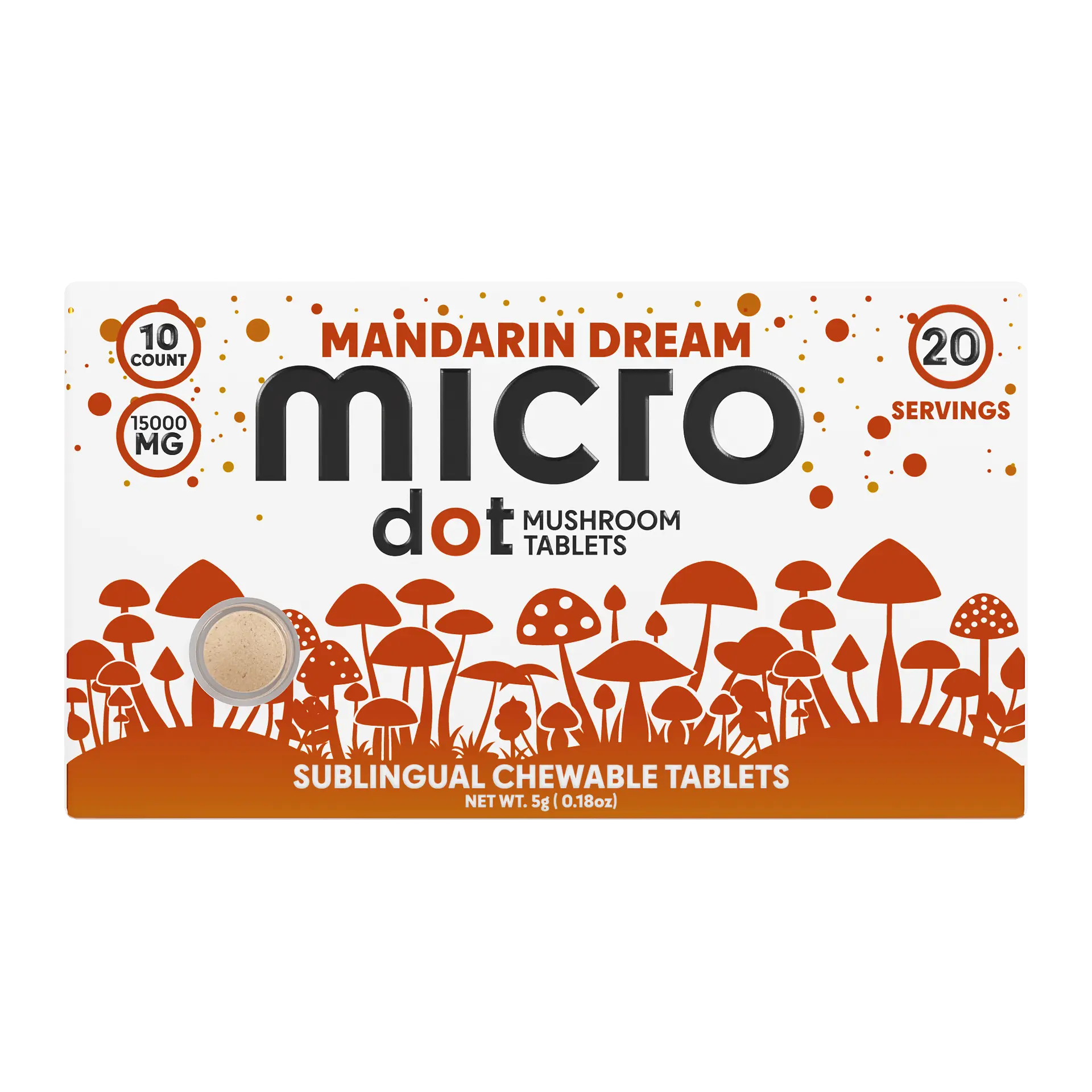 Micro Dot Mushroom Snack – 10 Count
