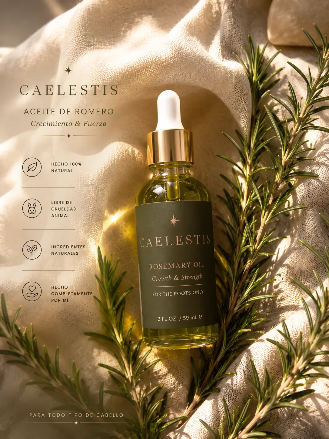 Rosemary Hair Growth Oil | Lightweight Scalp Treatment | Strengthens Roots & Nourishes Scalp | For All Hair Types