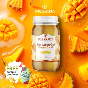True Sea Moss Mango-Pineapple Irish Sea Moss Gel – Rich in Essential Minerals & Vitamins – supports overall vitality
