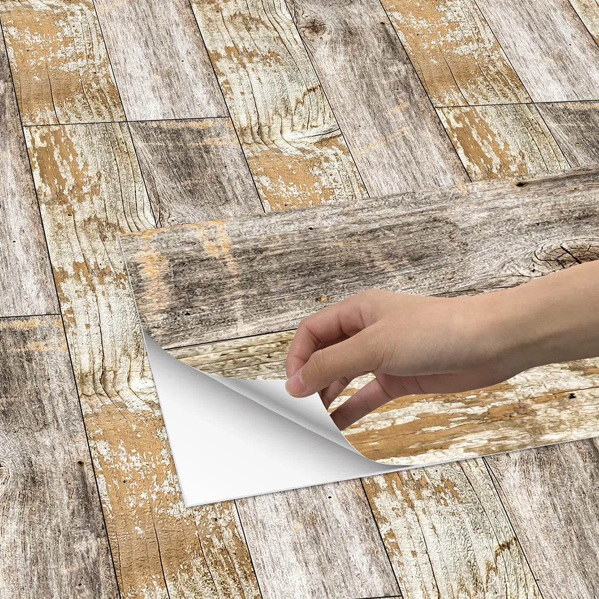 Self-Adhesive Removable Vintage Tile Backsplash, Waterproof and Oil-Resistant for DIY Kitchen & Bathroom, 5.9x11.8 Inch Wall Decor