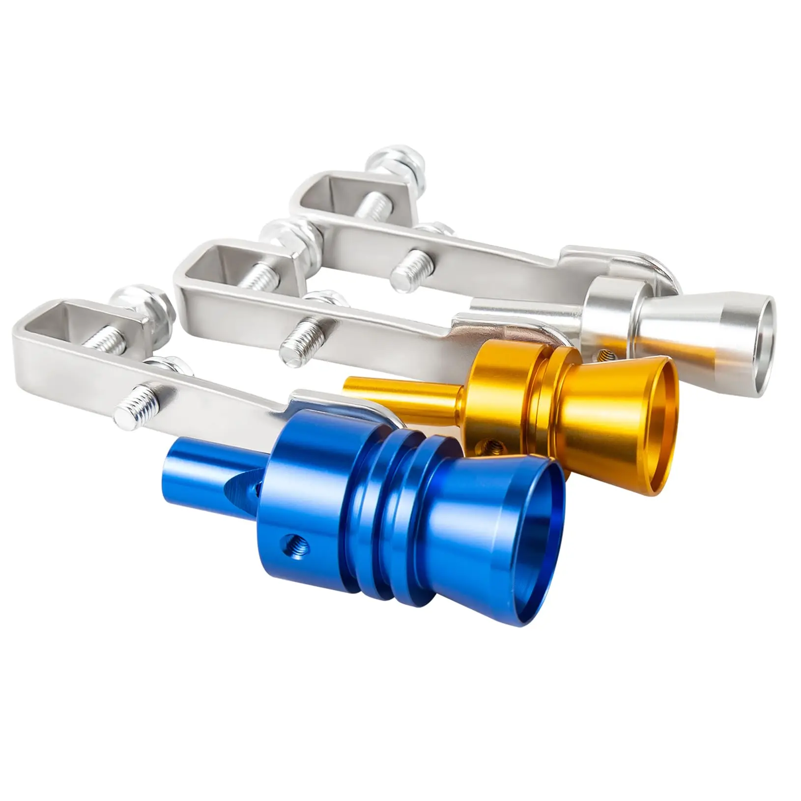 3Pcs Car Turbo Sound Universal Aluminum Car Turbo Whistle Muffler Pipe Whistle Car Roar Maker 3 Sizes