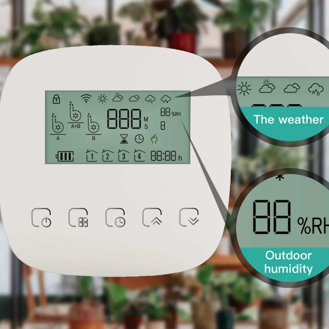 Solar-Powered WiFi Garden Irrigation Timer with Drip Kit