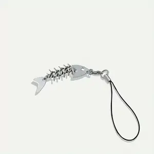 Fish Bone Design Phone Lanyard, Creative Fish Bone Phone Pendant, Mobile Phone Strap, Phone Accessories for Women & Men