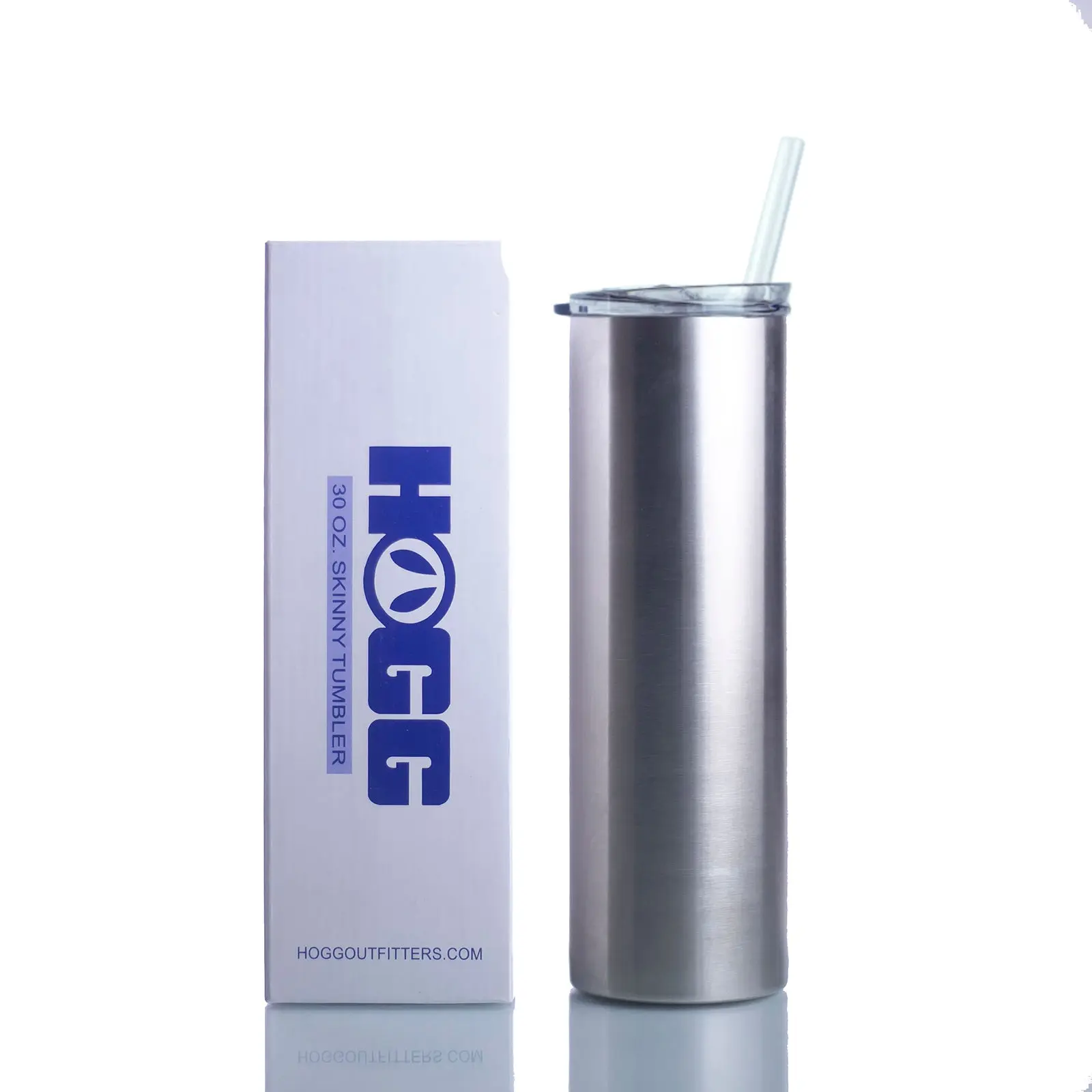 30oz SKINNY TUMBLER W/ SLIDING LID & STRAW Reusable Insulated Drinkware