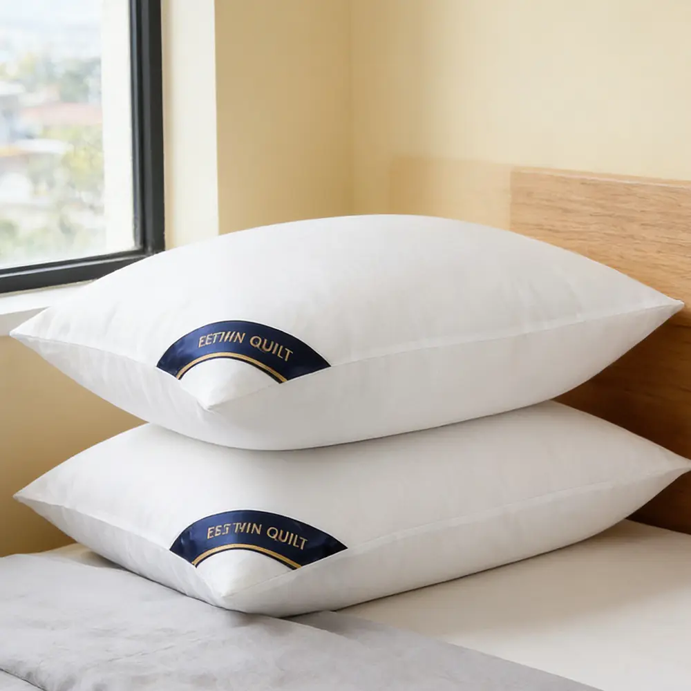 White High-Resilience Bedding Pillow - Neck Pain Relief, Soft, Breathable, Hypoallergenic, Alleviates Shoulder Pressure, Long-Lasting Support