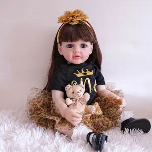 22 Inch Doll Dress Set (dress Only), Doll Clothes, 6 Piece Toy Accessories Kit, Includes Diaper, Bottle, Pacifier, Juice Cup, Perfect Birthday Gift