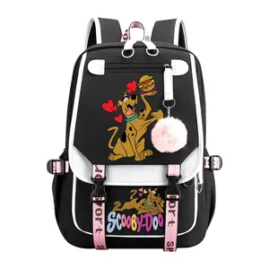 Viral TikTok Scooby-Doo Anime Backpack 2025! Full-Print Design + 17" Laptop Compartment  Waterproof & 3 Quick-Access Pockets for School/Con/Travel