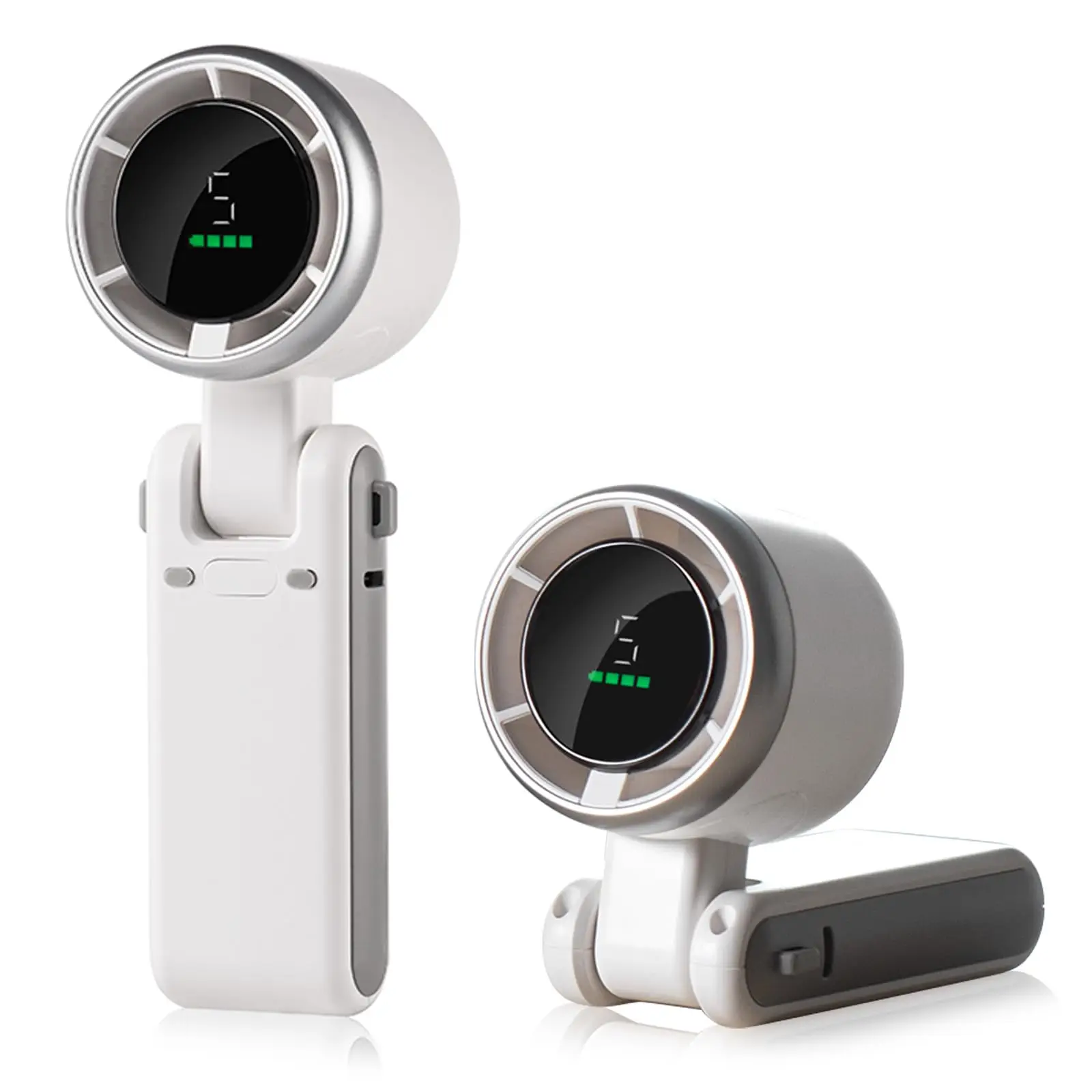 Portable 3-in-1 Turbo Mini Fan - 180° Foldable Handheld Fan with 3600mAh Battery & LED Display, 5 Speed Settings - Personal Cooling Fan for Travel, Ou