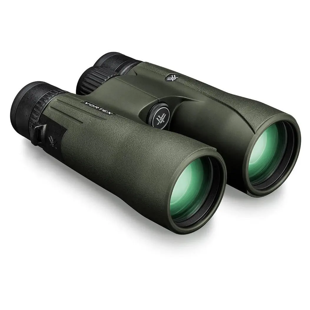 Vortex Viper HD 12x50 Roof Prism Binocular with Adjustable Eyecups, Compact Form, Full-Size 50 mm Optics, 6.5 Inches Height, GlassPak Harness (V203) – Waterproof, Fogproof for Hunters, Unisex Adult Shooting, Adventure, Outdoor