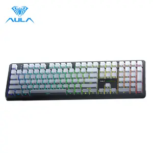 AULA F108 Pro & F108 Wireless Mechanical Keyboard, Three-Mode Connection, Hot Swappable Pads Custom Keyboard RGB Rainbow Backlight for PC/Tablet/Xbox/PS4/PS5 Boyfriend Gift Full Size Numeric Keyboard Office Computer Accessories  TikTokShopfalldealsforyou