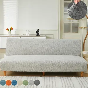 1PC【All Seasons Universal·Stretch Full Cover】Foldable Sofa Bed Cover Easy - to - Wash Slip - Resistant Protective Cover, Suitable for Small - Size Living Room/Balcony, Multi - Use, 3D Jacquard Weave, Sofa Couch Covers