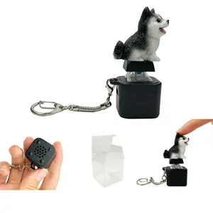 2026 Valentine’s Day Howling Husky Sound Keychain with LED – Cute Stress Relief Fidget Toy, Funny Mini Gift for Kids, Couples & Friends