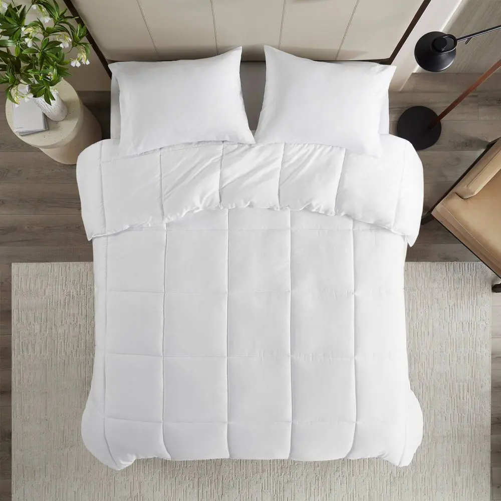 Twin/Twin XL Westport 300 Thread Count Cotton Percale Luxury Down Alternative Duvet Comforter