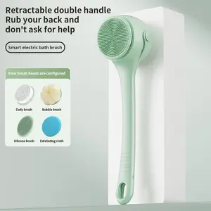 ‌360° Electric Back Scrubber – Deep Clean & Relaxation | IPX5 Waterproof Shower Scrubber | USB Rechargeable Back Scrubber | 2X Faster Exfoliation | Dermatologist-Tested Silicone Bristles | Back Pain Relief | Bathroom Essential