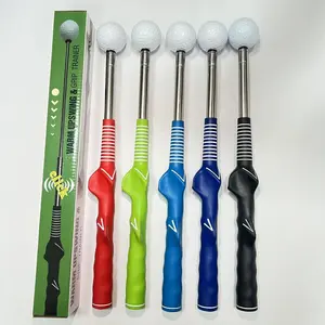 Golf Swing Trainer | Retractable Practice Stick for Beginners & Posture CorrectionGolf Swing Retractable Exercise Stick Golf Beginner Left Hand Vocal Swing Posture Assist Training Stick