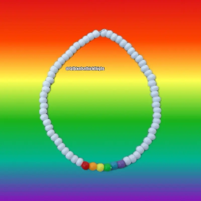 Pride LGBTQ+ Gay Lesbian Trans Transgender Queer  Minimalist Seed Bead Bracelet