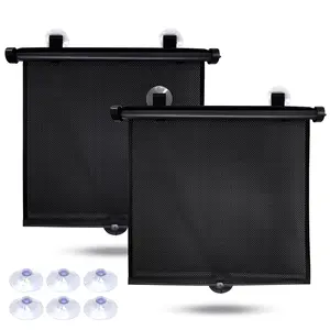 Baby Car Window Shades (2 Pack) 18"x20" with Suction Cups | EcoNour