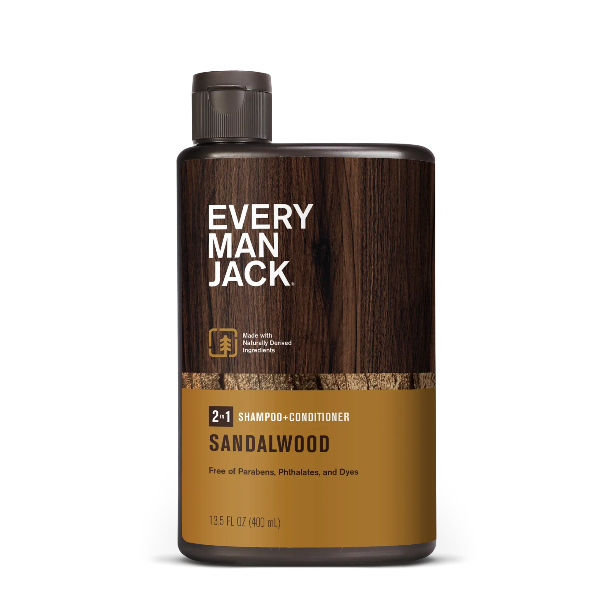 Every Man Jack 2-in-1 Daily Shampoo + Conditioner Nourishing For All Hair Types, Naturally Derived, Cruelty-Free Shampoo and Conditioner Set for Men