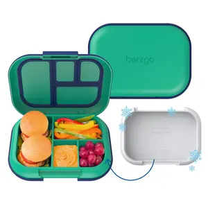 Bentgo Kids Chill Lunch Box (2-Pack) Set - Lightweight, Reusable Lunch Container, Ideal for School Lunches for Ages 3 - 7