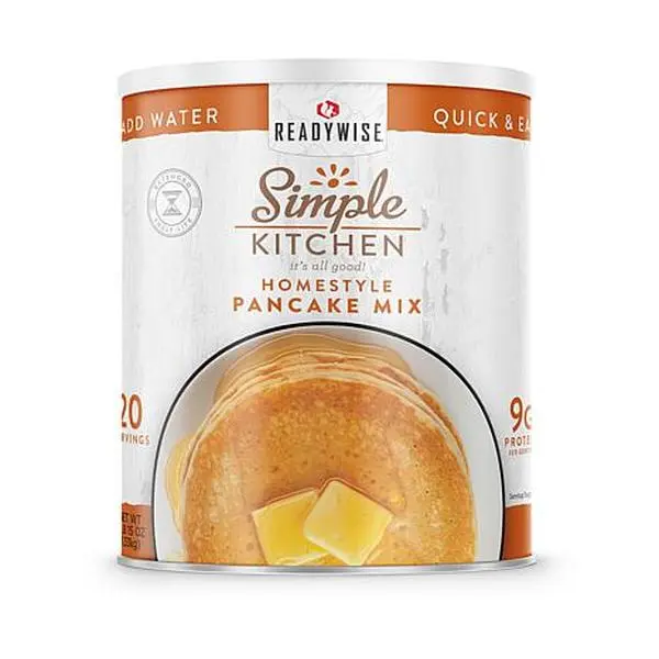 ReadyWise Simple Kitchen Pancake Mix- 20 Serving Can