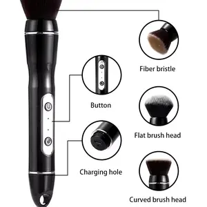 Professional Quality Electric Rotating Foundation and Powder Makeup Brush