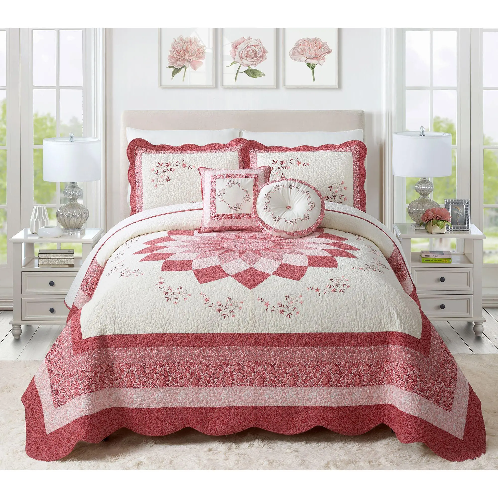 Modern Heirloom Caroline Embroidered Bedspread- King