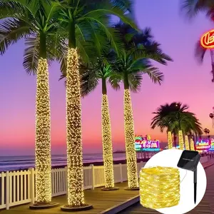 Solar LED Light String with 8 Lighting Modes, Ideal for Garden and Yard Decor, Essential for Camping, Parties, Birthdays, Weddings, Christmas